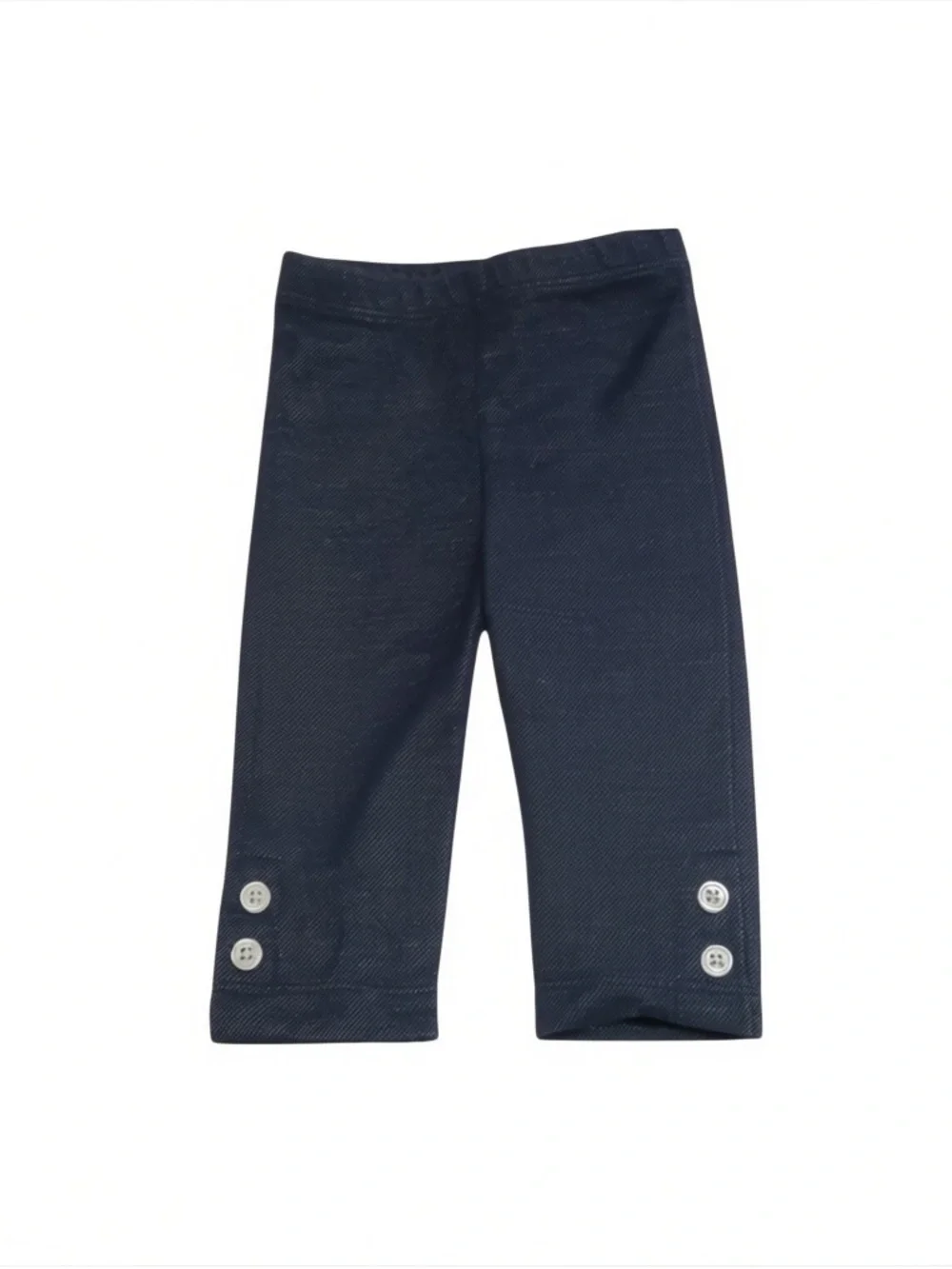 Calvin Klein Baby Girl White Top with Navy Trim and Navy Leggings Set 3-6 months